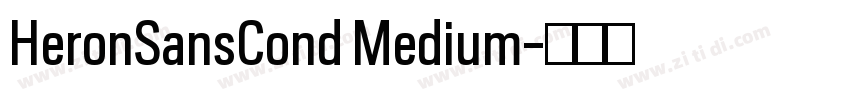 HeronSansCond Medium字体转换
